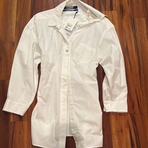 Jacquemus White Women's Mini Robe Chemise